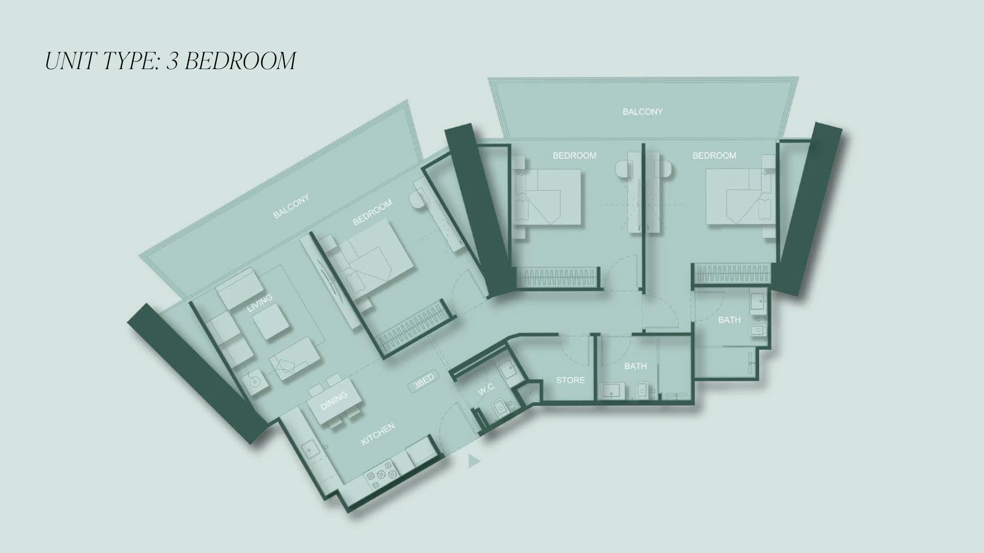 3 Bedroom Layout