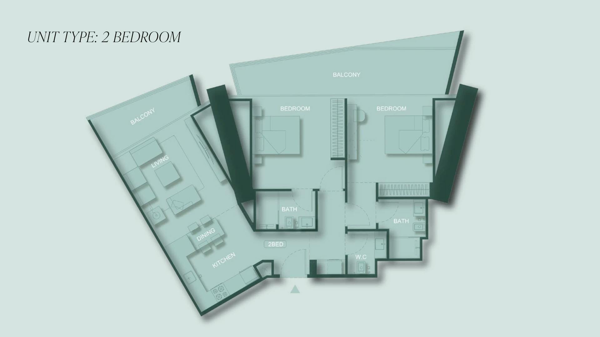 2 Bedroom Layout